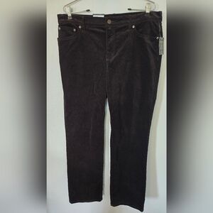 NWT Lauren Ralph Lauren Jeans Black Corduroys Size 12